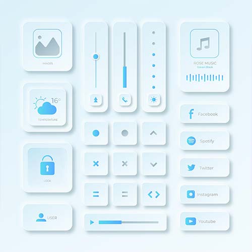 Entdeckung des neuesten Webdesign-Trends: Neumorphismus