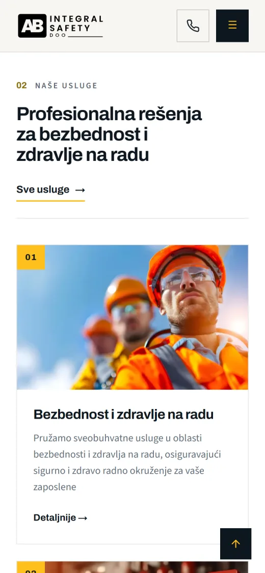 AB Integral Safety na telefonu, ekran 2