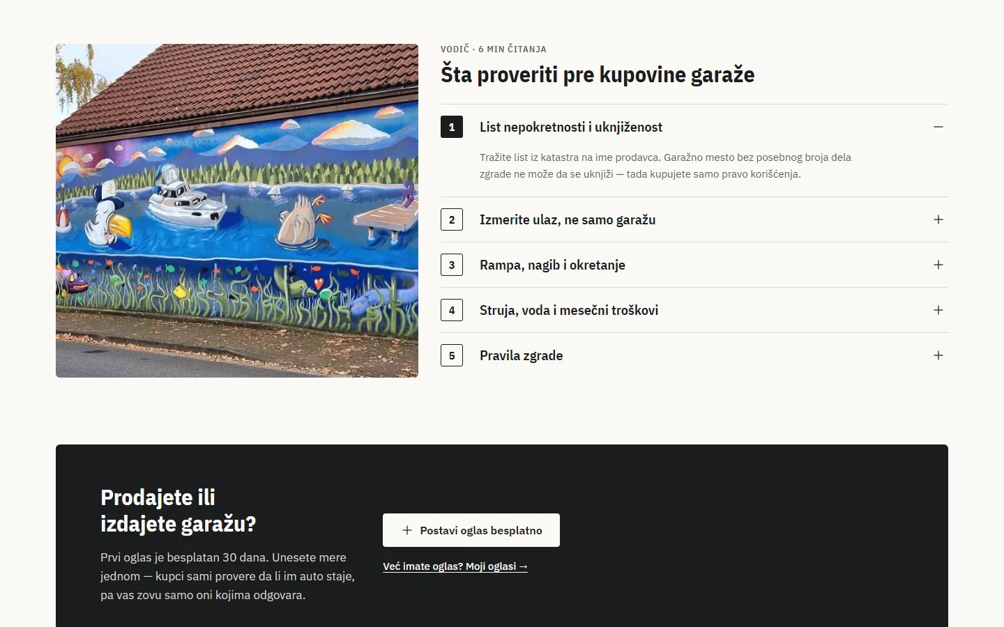Vodič pre kupovine — Garažnik