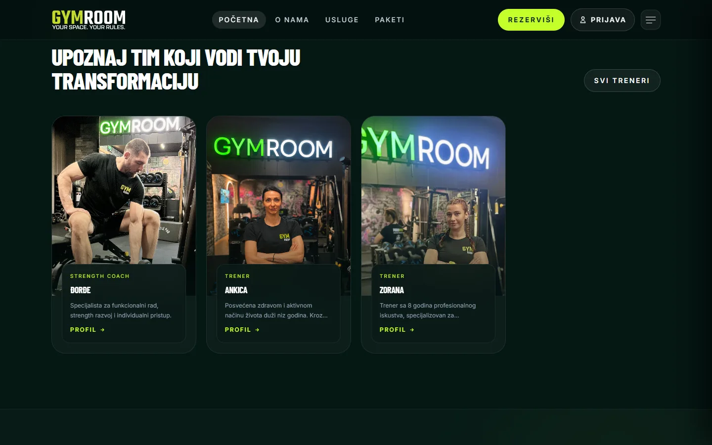 Ljudi iza studija — GymRoom Studio