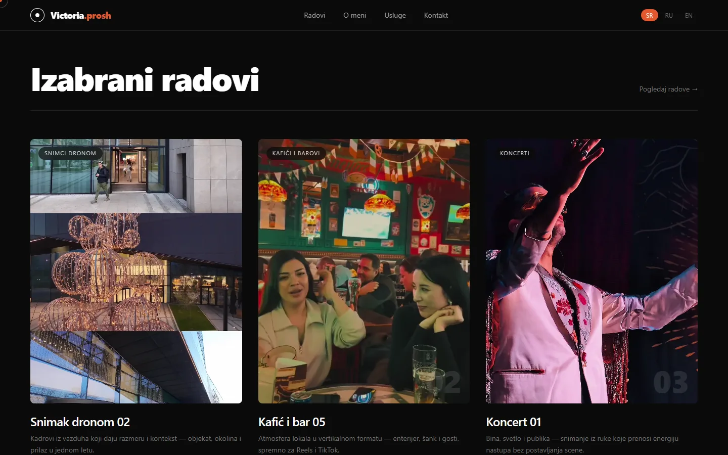 Radovi u prvom planu — Victoria Prod